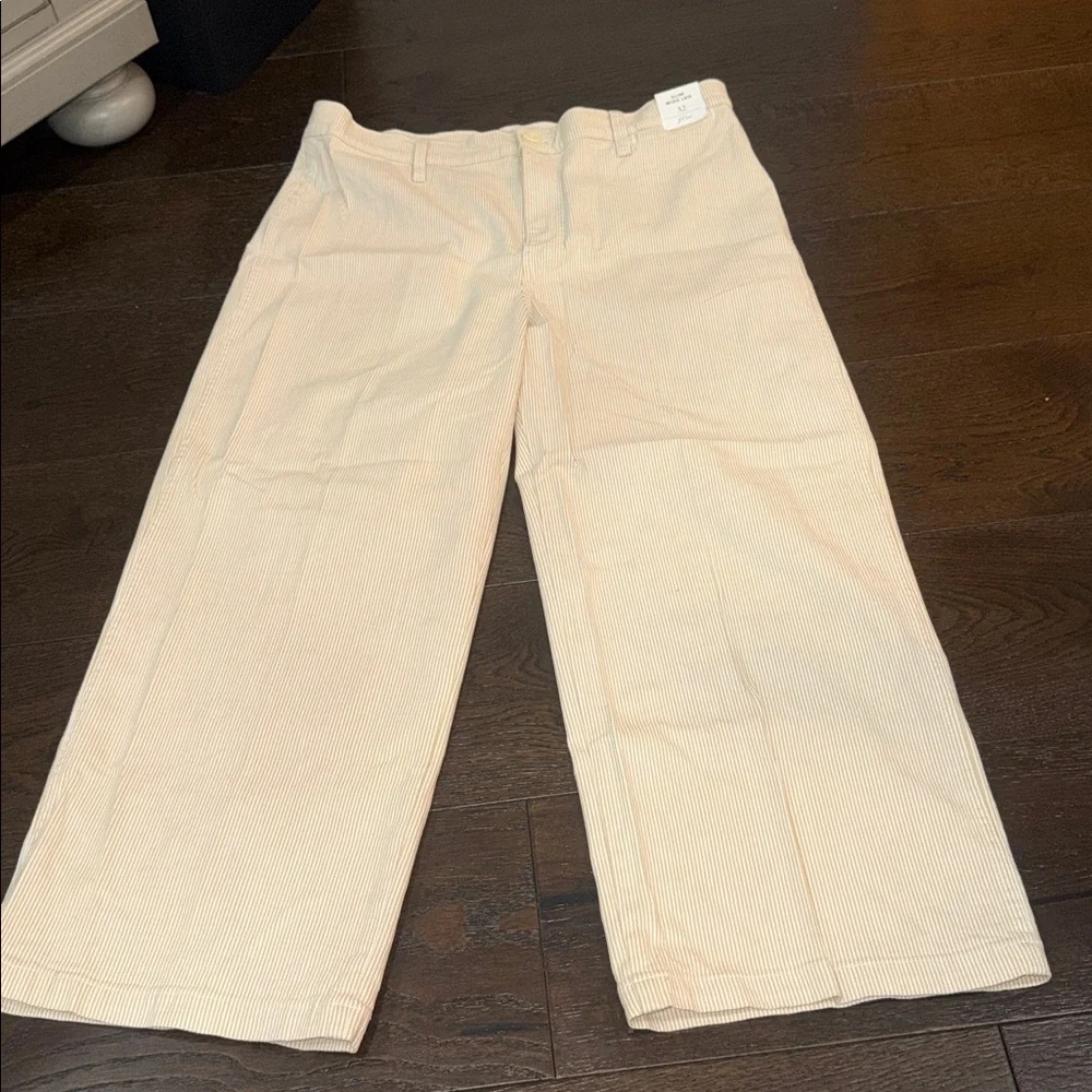 NWT - J. Crew Slim wide-leg jean in khaki stripe - Size 32